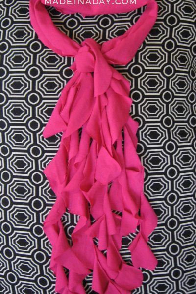 NO GLUE Updo of the T shirt Scarf