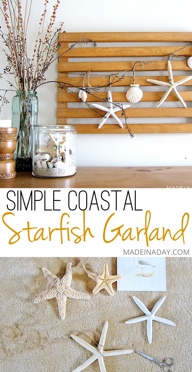 DIY Summertime Coastal Felt Garland Decoraration