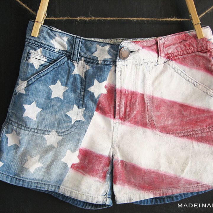 Image for Patriotic DIY American Flag Shorts