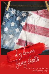 Patriotic DIY American Flag Shorts