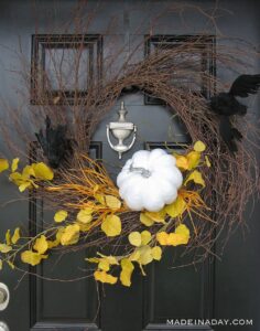 Halloween Bat Spooky Wispy Wreath