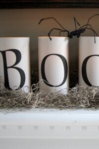 Boo! Halloween Printable Candle Labels