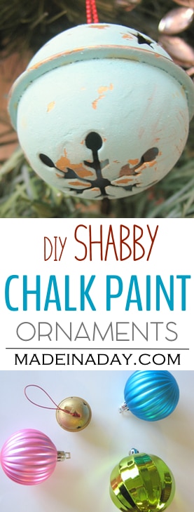 Shabby Chalk Paint Ornaments, DIY Tutorial, chalk paint ornaments, chalk paint recipe Plaster of Paris, shabby, kid craft,