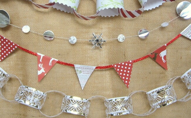 5 Easy Holiday Paper Garlands | Made In A Day