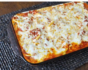 Baked Layered Ravioli Lasagna