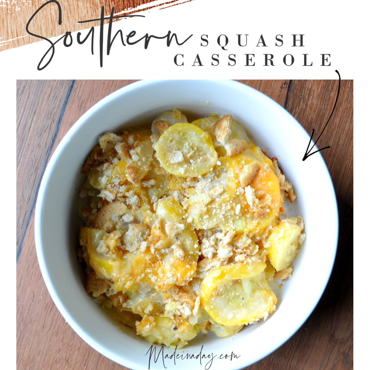 Image for Baked Cheesy Southern Squash Casserole Recipe