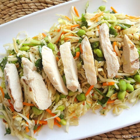 Super Easy Asian Slaw with Ginger Dressing 4 Easy Asian Slaw with Ginger Dressing