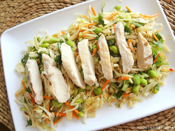 Easy Asian Slaw with Ginger Dressing Easy Asian Slaw with Ginger Dressing