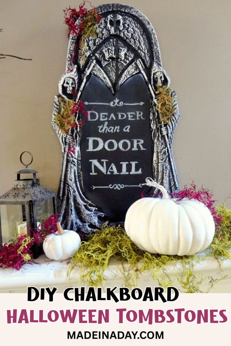 Turn Halloween Tombstones Into Chalkboards!