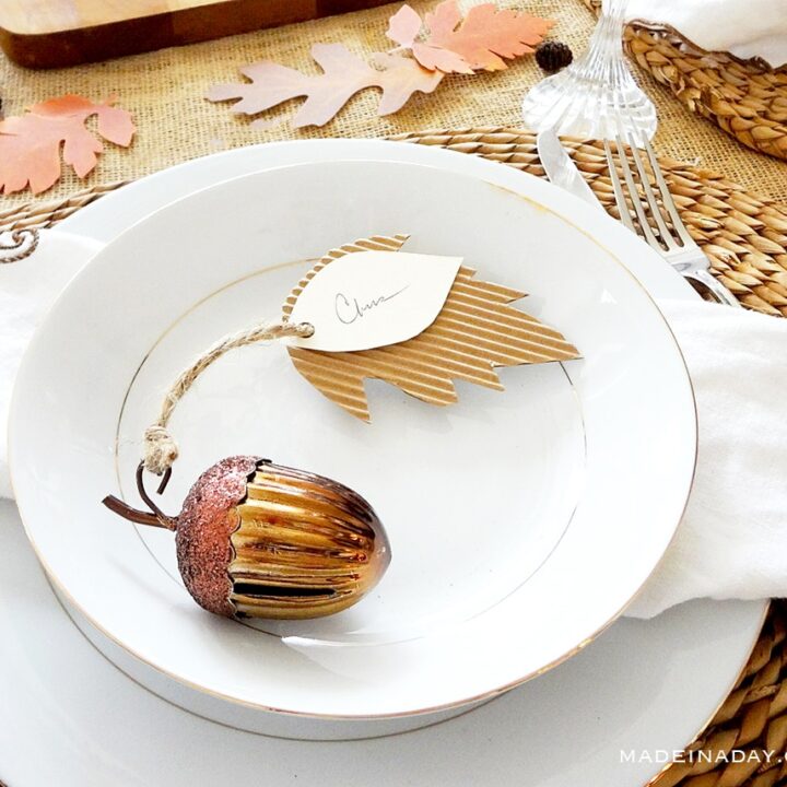 Image for Thanksgiving Corrugated Leaf Place Cards