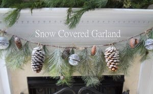 Snow Covered Garland Holiday Decor