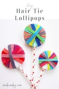 DIY Hair Tie Lollipop Gift +  Printable Tags
