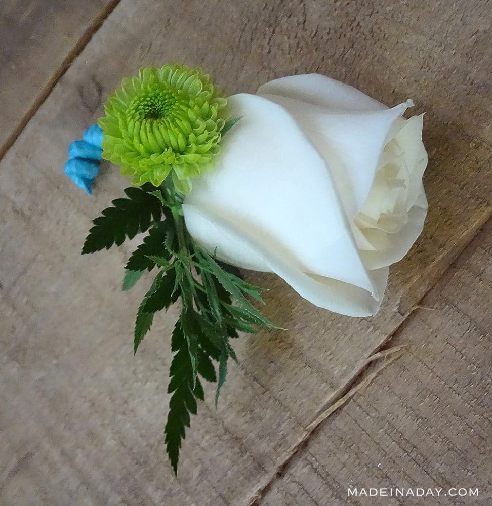 How To Make A Boutonniere For Prom & Weddings