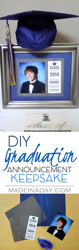 How to Make a Matted Graduation #Keepsake #Announcement Graduation Gifts, graduation keepsake gift, mounted graduation pic announcement keepsake, graduation keepsake ideas, high school grad pics, college grad pic #graduation #gradgift #grad2018