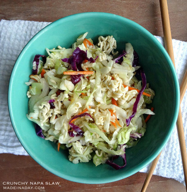 Crunchy Napa Cabbage Slaw Crunchy Napa Cabbage Slaw