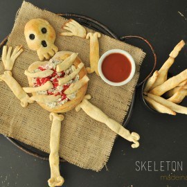 Skeleton Bread Breadsticks madeinaday.com