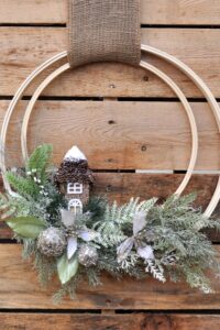 Winter Holiday Woodland Wreath