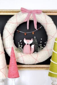 Woodland Fox Holiday Wreath
