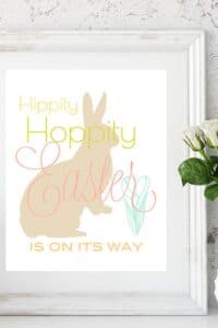 Hippity Hoppity Easter Bunny Printable