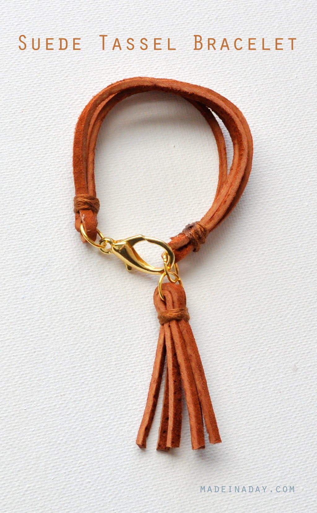 Suede cord deals bracelet diy