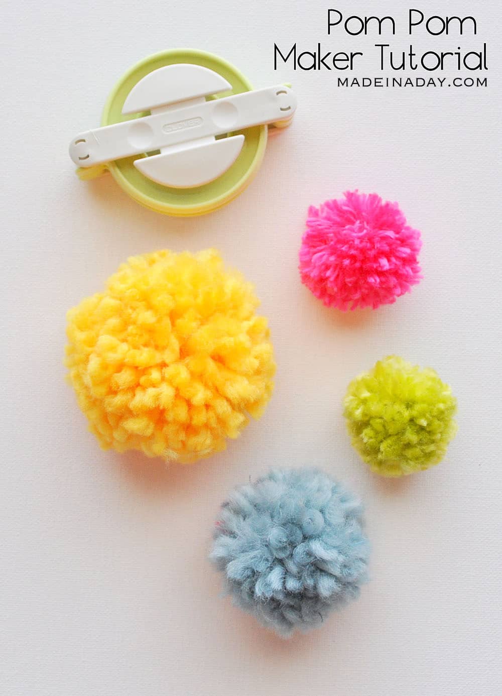 Pom Poms Made Easy Clover Pom Pom Maker Tutorial