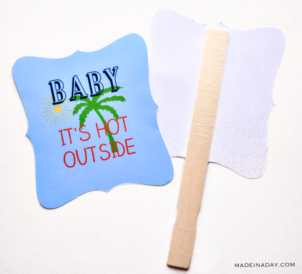 Summer Printable Paper Fans Set