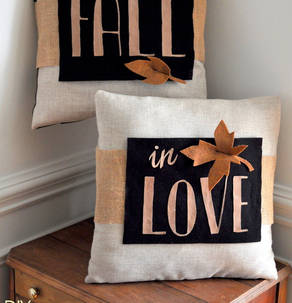 Detailed DIY Fall Decor Pillow Wrap
