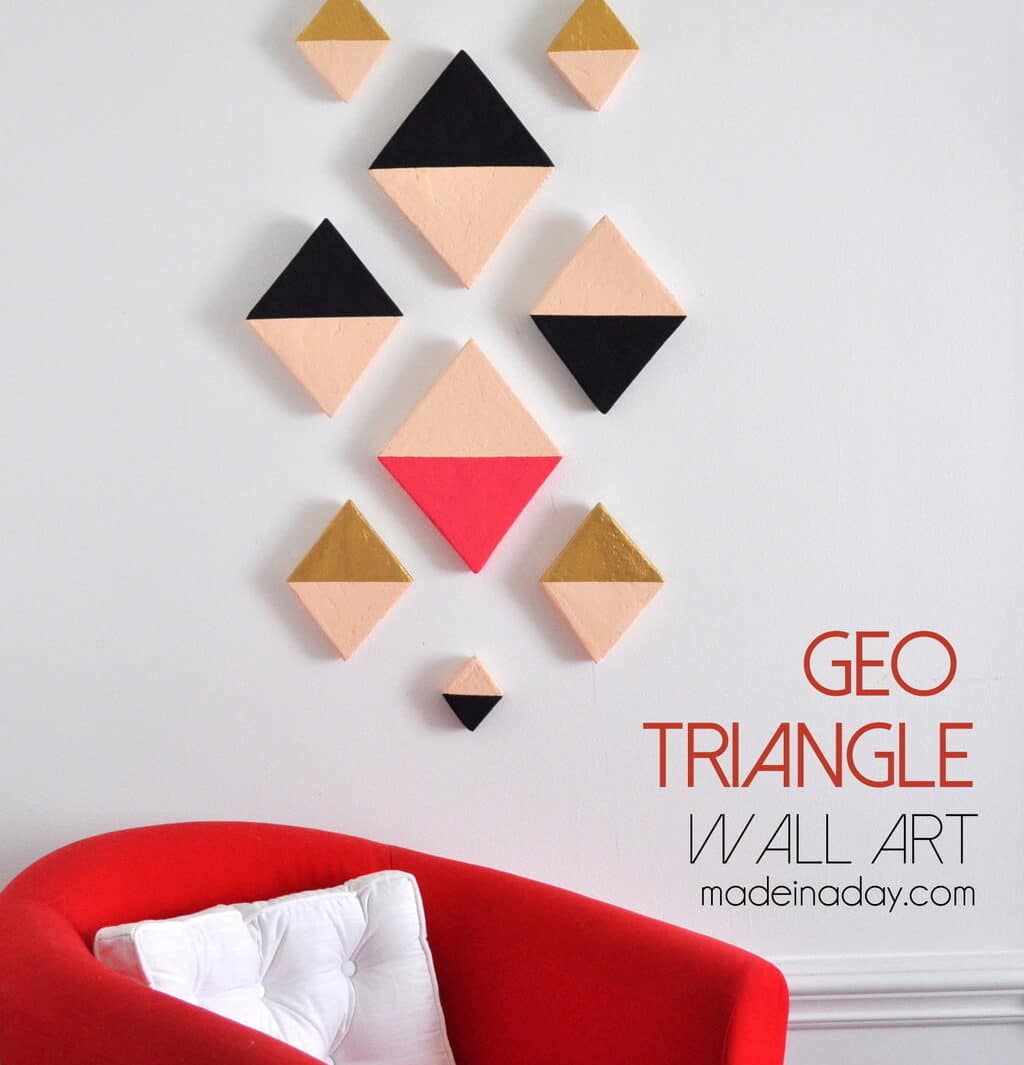 Modern Triangle Geo Wall Art