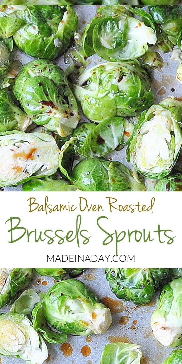Oven #Roasted Balsamic #Brussels Sprouts! Try out this healthy, super easy Brussels #Sprouts Recipe! Baked brussels sprouts, how to make brussels sprouts, brussels sprout recipe, low carb, paleo