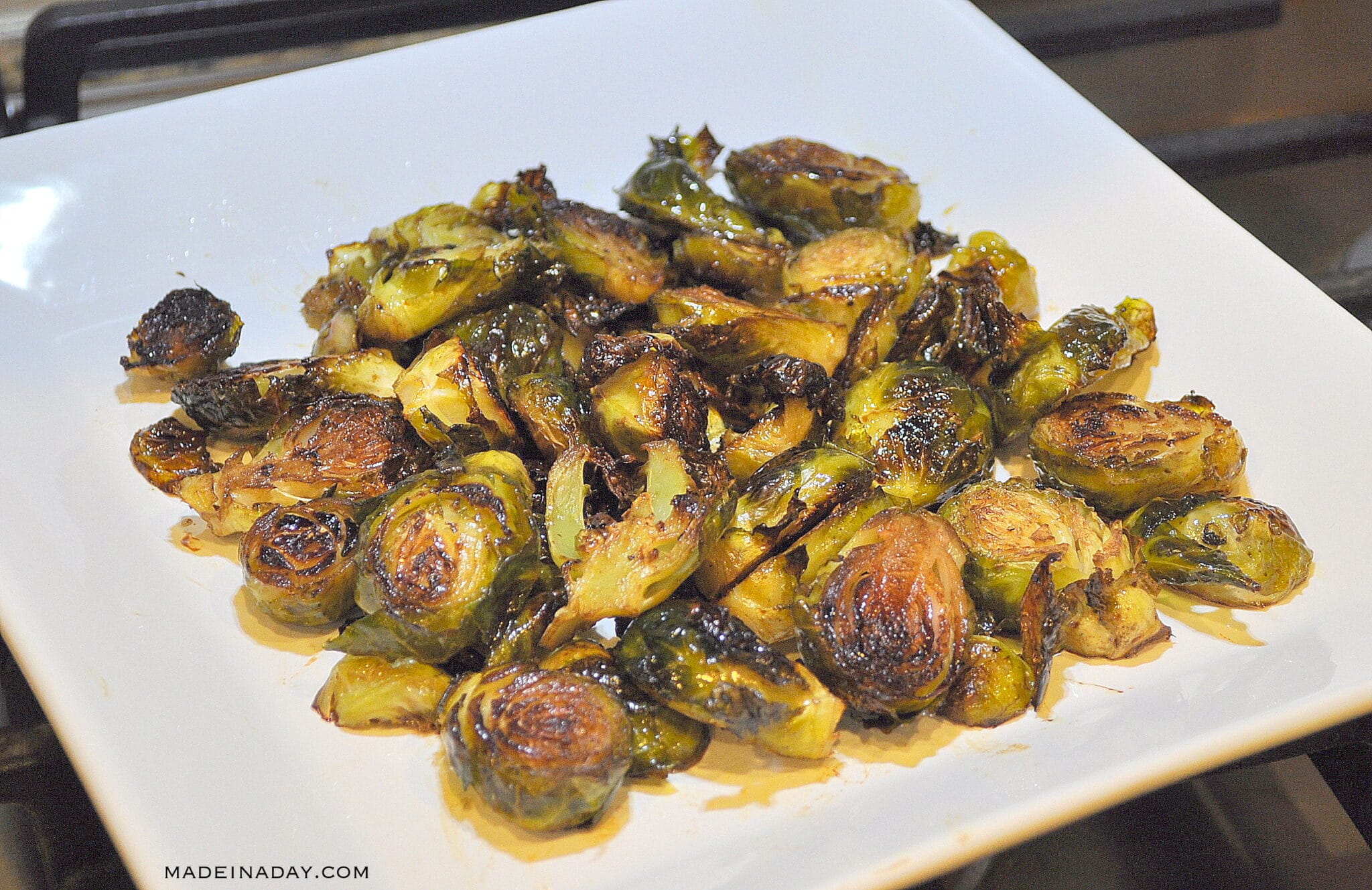 Oven Roasted Balsamic Brussels Sprouts