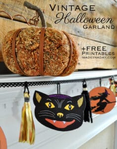 Retro Vintage Halloween Printable Garland