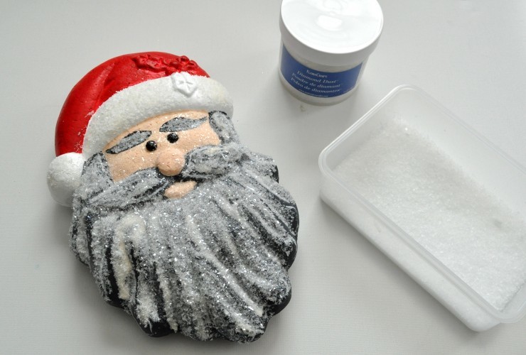 Chalkboard Flocked Ornaments Made In A Day