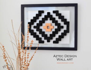 DIY Aztec Pattern Wall Art