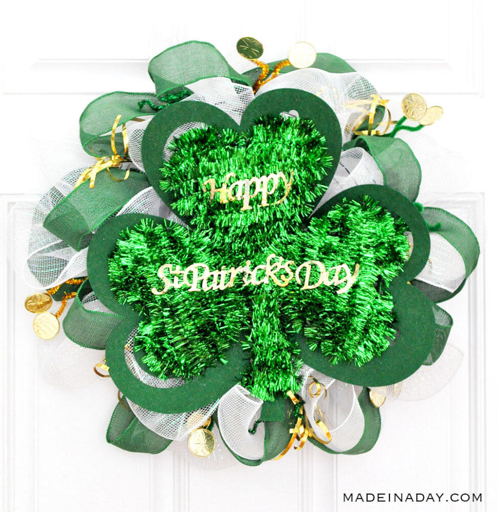 Free Printable Shamrock Wreath