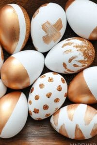 How to Make Metallic Copper Painted Eggs