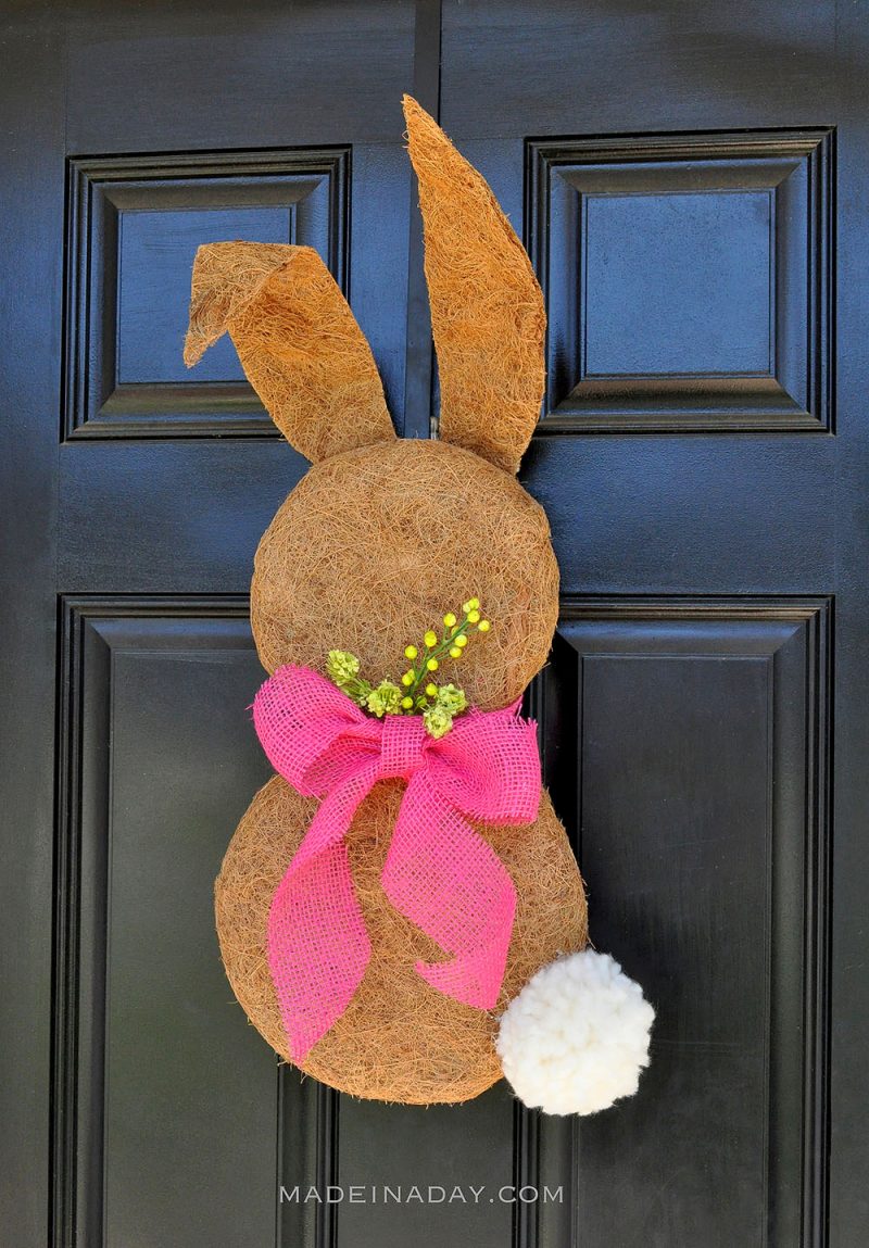 Sweet Easter Bunny Wreath Made In A Day