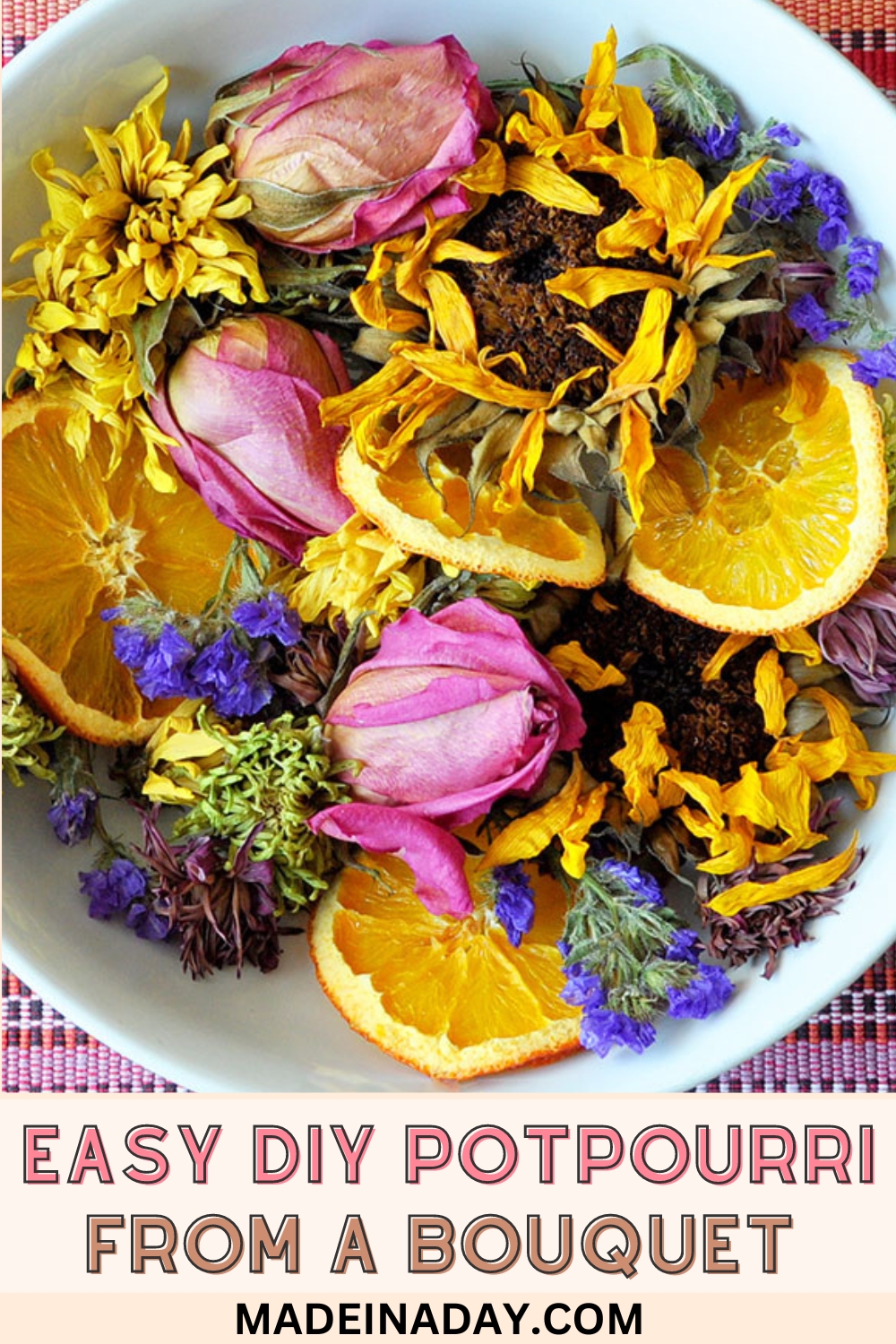 DIY Potpourri From A Floral Bouquet Made In A Day