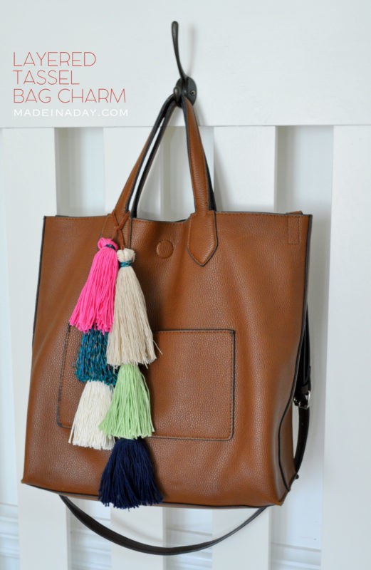 Go Forth Goods Leather Tassel Bag Charm