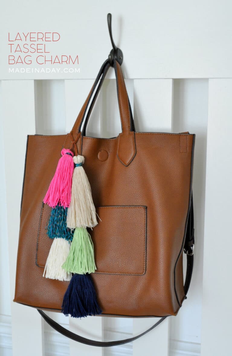 DIY Layered Tassel Bag Charm