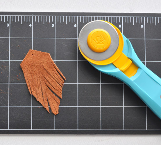 Easy DIY Suede Fringe Earrings Made In A Day