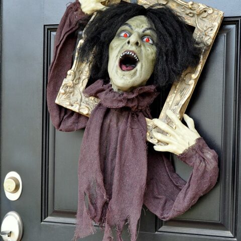 Image for Startling Halloween Zombie Door Hanger Prop