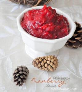 Homemade Cranberry Sauce with Orange