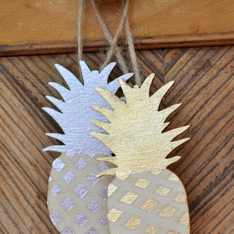 Image for Gilded Pineapple Ornaments