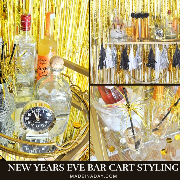 Image for Gold Glam New Years Eve Bar Cart Styling
