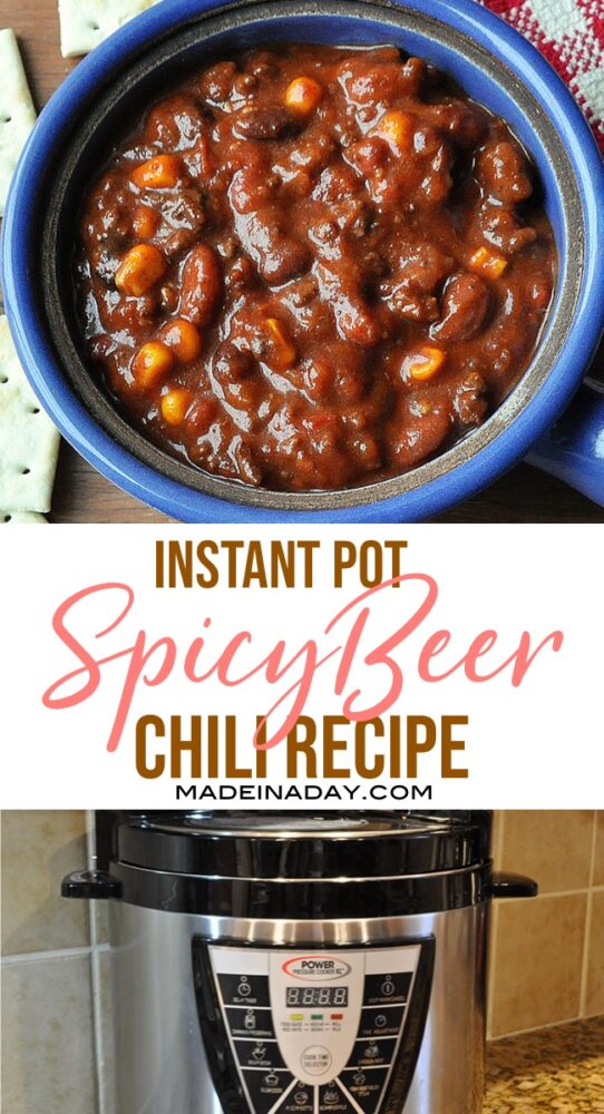 Pressure Cooker Spicy Beer Chili Recipe