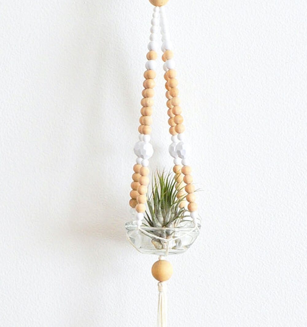 Easy Beaded Macrame Plant Hanger Made In A Day