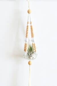 Easy Beaded Macrame Plant Hanger