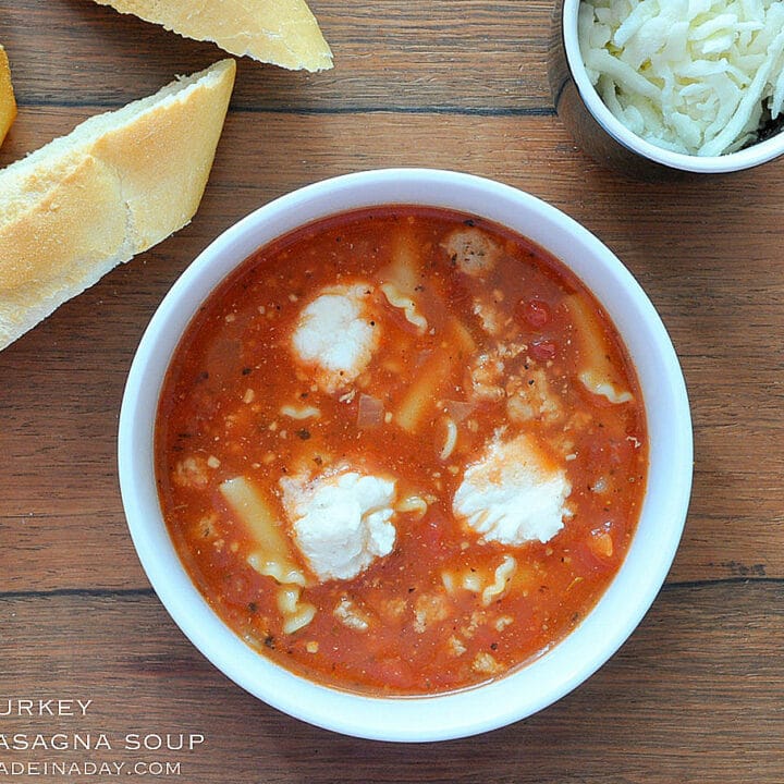 Hearty Turkey Lasagna Soup Recipe 3 Turkey Lasagna Soup