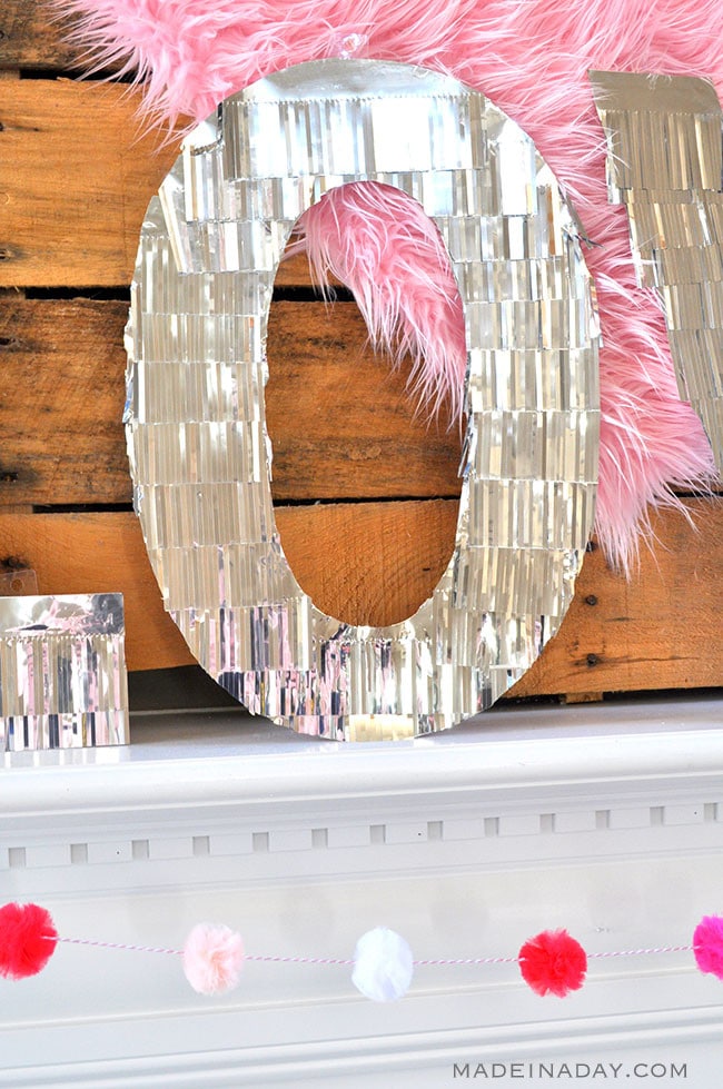 Valentine Heart + Faux Fur Topiaries Mantle Decor Made In A Day