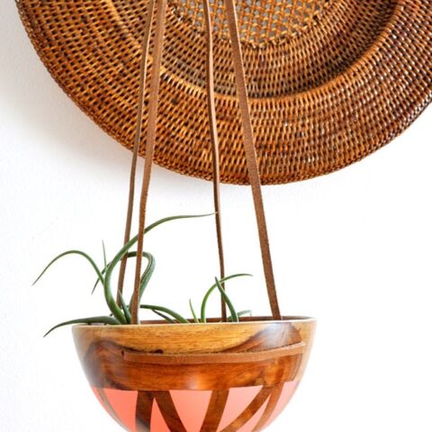 Image for DIY Wood Leather Plant Hanger